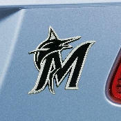 Miami Marlins 3D Chrome Metal Emblem, 26629