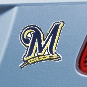 Milwaukee Brewers 3D Color Metal Emblem, 26632