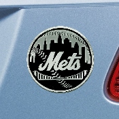 New York Mets 3D Chrome Metal Emblem, 26653