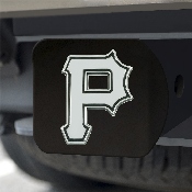 Pittsburgh Pirates Black Metal Hitch Cover with Metal Chrome 3D Emblem, 26682