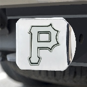 Pittsburgh Pirates Chrome Metal Hitch Cover with Chrome Metal 3D Emblem, 26684