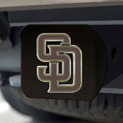 San Diego Padres Black Metal Hitch Cover - 3D Color Emblem, 26695