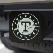 MLB - Texas Rangers Hitch Cover - Black 3.4