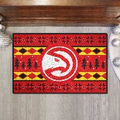 Atlanta Hawks Holiday Sweater Starter Mat Accent Rug - 19in. x 30in., 26815