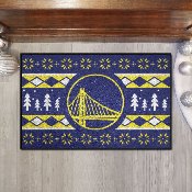 Golden State Warriors Holiday Sweater Starter Mat Accent Rug - 19in. x 30in., 26824