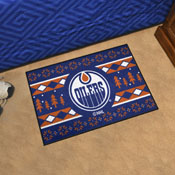 NHL - Edmonton Oilers Holiday Sweater Starter Mat Accent Rug - 19in. x 30in., 26855