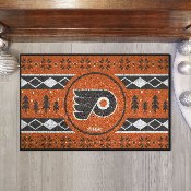 Philadelphia Flyers Holiday Sweater Starter Mat Accent Rug - 19in. x 30in., 26865