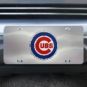 Chicago Cubs 3D Stainless Steel License Plate, 26880