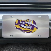 LSU Tigers 3D Stainless Steel License Plate, 26922