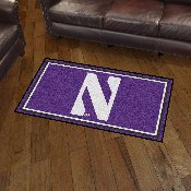 Northwestern Wildcats 3ft. x 5ft. Plush Area Rug, 26938