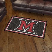 Miami (OH) Redhawks 3ft. x 5ft. Plush Area Rug, 26944