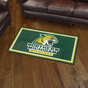 Northern Michigan Wildcats 3ft. x 5ft. Plush Area Rug, 26992