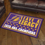 Los Angeles Lakers 2020 NBA Champions 3ft. x 5ft. Plush Area Rug, 27048