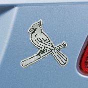 St. Louis Cardinals 3D Chrome Metal Emblem - Bird On Bat Primary Logo, 27049
