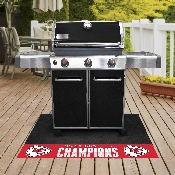 Kansas City Chiefs Vinyl Grill Mat - 26in. x 42in., 2020 Super Bowl LIV Champions, 27180
