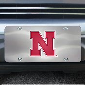 Nebraska Cornhuskers 3D Stainless Steel License Plate, 27327