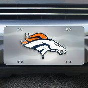 Denver Broncos 3D Stainless Steel License Plate, 27375