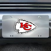Kansas City Chiefs 3D Stainless Steel License Plate, 27376