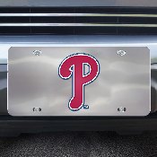 Philadelphia Phillies 3D Stainless Steel License Plate, 27556