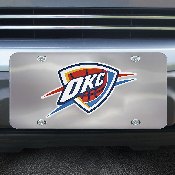Oklahoma City Thunder 3D Stainless Steel License Plate, 27559