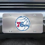 Philadelphia 76ers 3D Stainless Steel License Plate, 27560