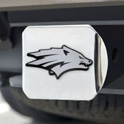 Nevada Wolfpack Chrome Metal Hitch Cover with Chrome Metal 3D Emblem, 27788