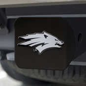 Nevada Wolfpack Black Metal Hitch Cover with Metal Chrome 3D Emblem, 27789