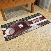 Mississippi State Bulldogs Baseball Runner Rug - 30in. x 72in., 27825
