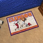 Clemson Tigers Starter Mat Accent Rug - 19in. x 30in. Ticket Stub Starter Mat, 28092