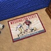 Washington State Cougars Starter Mat Accent Rug - 19in. x 30in. Ticket Stub Starter Mat, 28117