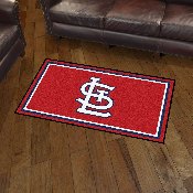 St. Louis Cardinals 3ft. x 5ft. Plush Area Rug - STL Cap Logo, 28206
