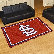 St. Louis Cardinals 5ft. x 8 ft. Plush Area Rug - STL Cap Logo, 28208
