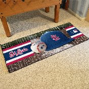 St. Louis Cardinals Baseball Runner Rug - 30in. x 72in. - STL Cap Logo, 28209