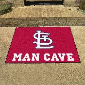 St. Louis Cardinals Man Cave All-Star Rug - 34 in. x 42.5 in. - STL Cap Logo, 28217