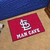St. Louis Cardinals Man Cave Starter Mat Accent Rug - 19in. x 30in. - STL Cap Logo, 28218