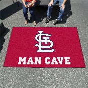 St. Louis Cardinals Man Cave Ulti-Mat Rug - 5ft. x 8ft. - STL Cap Logo, 28220