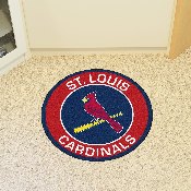 St. Louis Cardinals Roundel Rug - 27in. Diameter - Bird On Bat Primary Logo, 28222