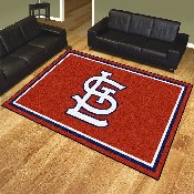 St. Louis Cardinals 8ft. x 10 ft. Plush Area Rug - STL Cap Logo, 28223