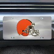 Cleveland Browns 3D Stainless Steel License Plate, 28626