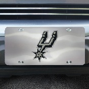 San Antonio Spurs 3D Stainless Steel License Plate, 28630