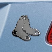 Boston Red Sox 3D Chrome Metal Emblem - Red Socks Primary Logo, 28663