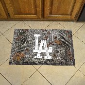 Los Angeles Dodgers Rubber Scraper Door Mat Camo, LA Logo, 28670