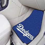 Los Angeles Dodgers Front Carpet Car Mat Set - 2 Pieces - "Dodgers" Jersey Lettering, 28671