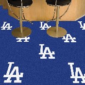 Los Angeles Dodgers All Blue Team Carpet Tiles - 45 Sq Ft., 28672