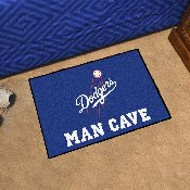 Los Angeles Dodgers Man Cave Starter Mat Accent Rug - 19in. x 30in. - "Dodgers" Jersey Lettering, 28674