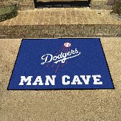 Los Angeles Dodgers Man Cave All-Star Rug - 34 in. x 42.5 in. - "Dodgers" Jersey Lettering, 28675