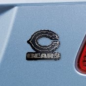 Chicago Bears 3D Chrome Metal Emblem - C Primary Logo & Wordmark, 28682