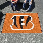 Cincinnati Bengals Ulti-Mat Rug - 5ft. x 8ft. - Striped B Primary Logo, 28730