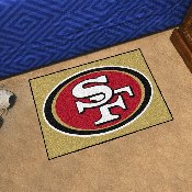 San Francisco 49ers Starter Mat Accent Rug - 19in. x 30in. - Oval SF Primary Logo, 28811