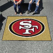 San Francisco 49ers Ulti-Mat Rug - 5ft. x 8ft. - Oval SF Primary Logo, 28814